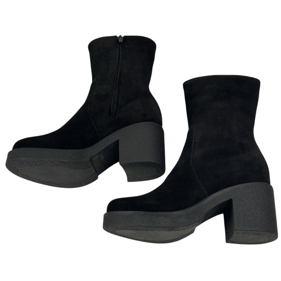 La Canadienne Zed Black Oiled Suede Boots Womens Size 6.5M Waterproof New $550 - Picture 5 of 10